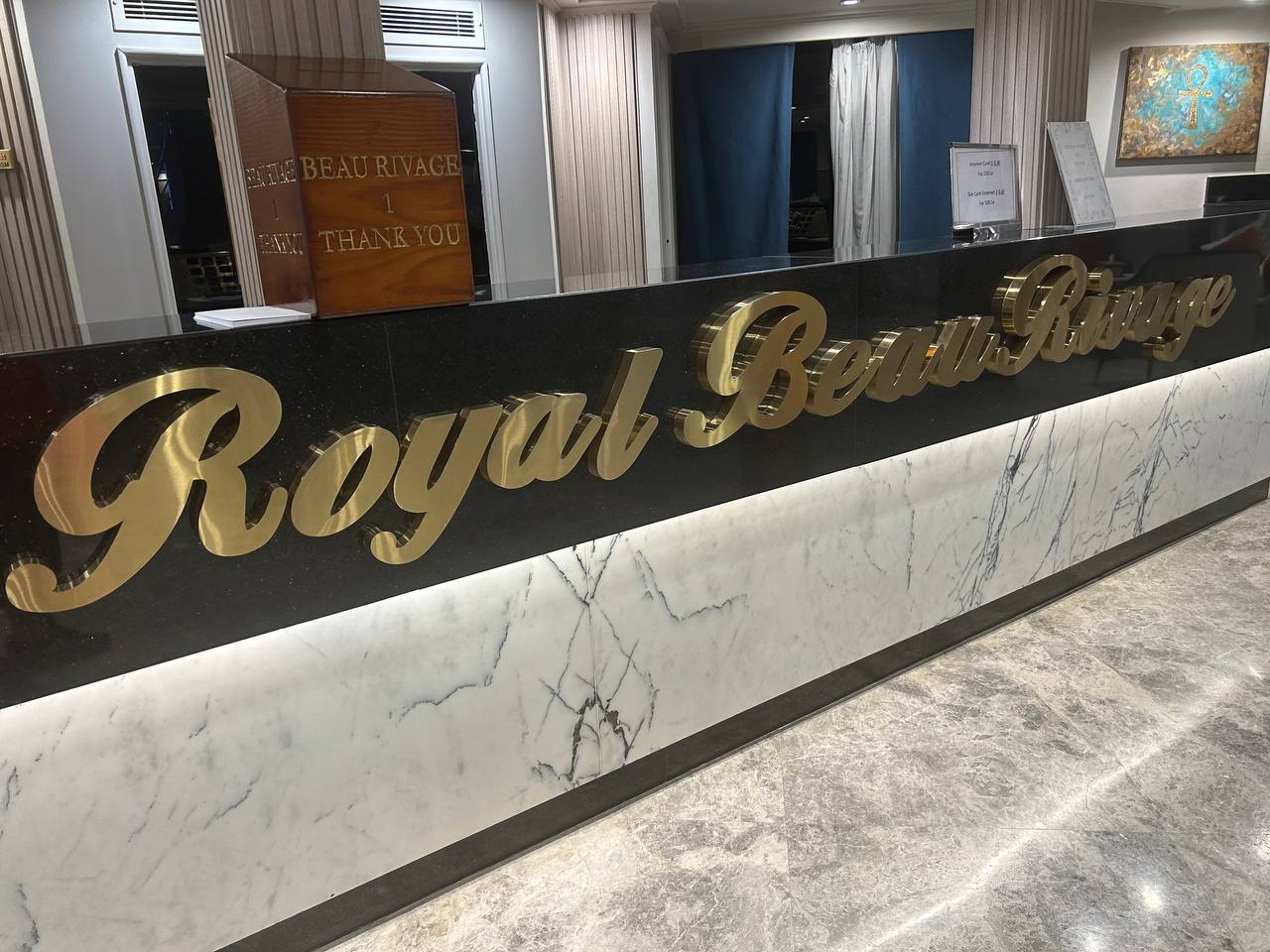 Eating on the Royal Beau Rivage