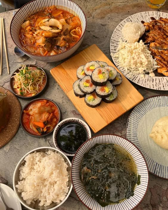 North Korean and South Korean Food